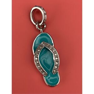 Beach Turquoise CZ Sandal Shoe  #summer #flip flops
